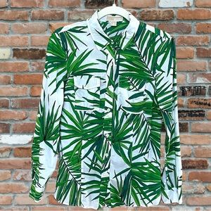 MICHAEL Michael Kors Palm Frond Button Down Shirt